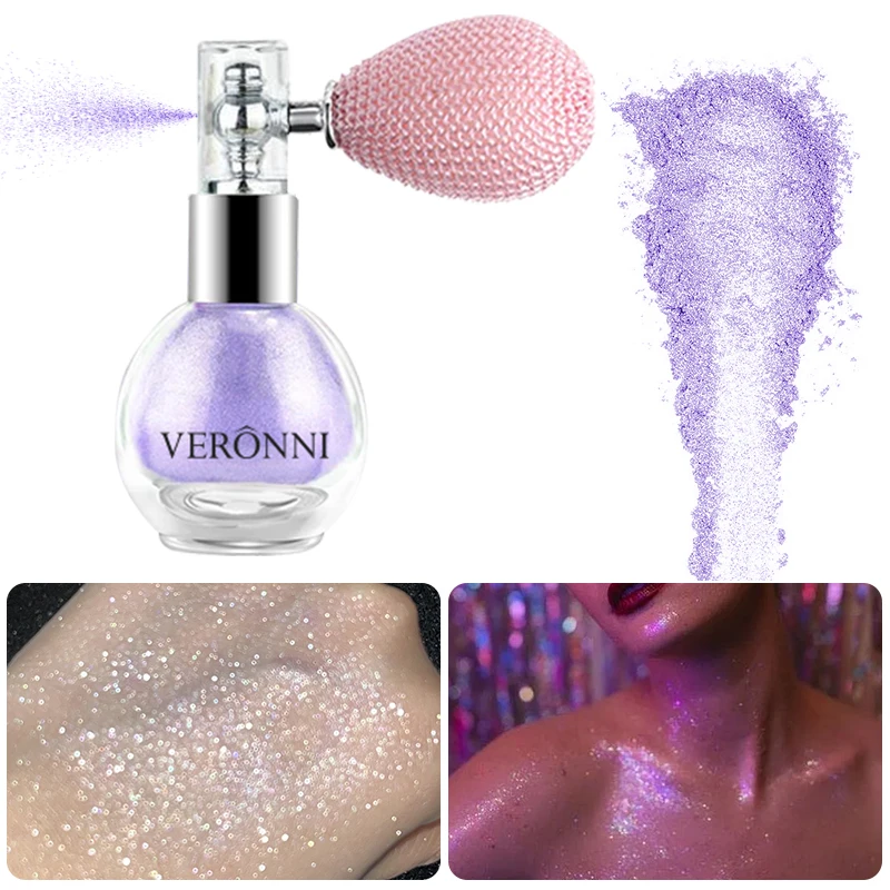 Radiant Glitter Shimmer Powder Spray for Body, Face, and Hair – Perfect for Parties & Festivals