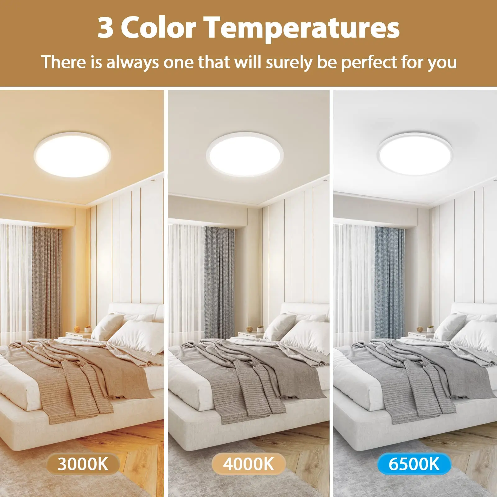 Plafoniera LED Rotonda Da 32 W, Moderna Lampada Da Soffitto Per Corridoio, Camera Da Letto, Bagno, Cucina, Soggiorno, Bianco Freddo 6500 K, Lunga 27 C | Leroy Merlin - Foto 6