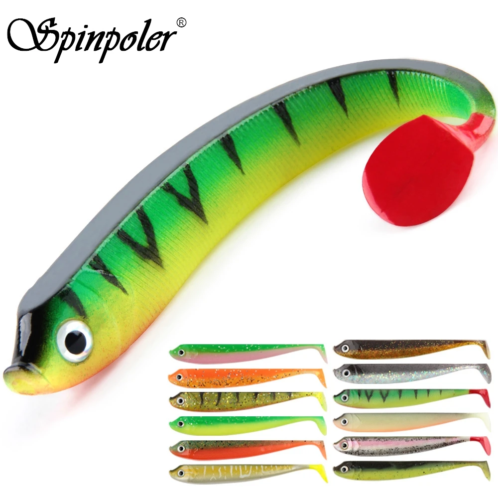 Multi Colors Soft Body Swimbait Fishing Lure 6 Inch Bass Pike Trout 