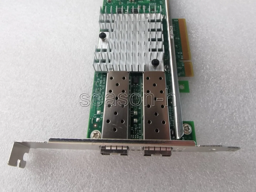 Placa Adaptadora de Rede Ethernet Porta Dupla Perfil Baixo e Alto X520-da2 10gb Novo - Imagem 2