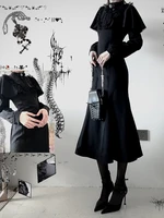 Robe plissée en dentelle noire, Streetwear, Vintage, Patchwork, Grunge Y2k, esthétique, gothique, Harajuku, moulante, avec nœud 5