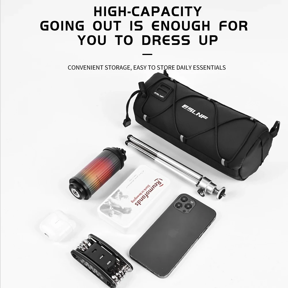 Enhanced Waterproof Multifunctional Bike Front Bag - Large Capacity Storage