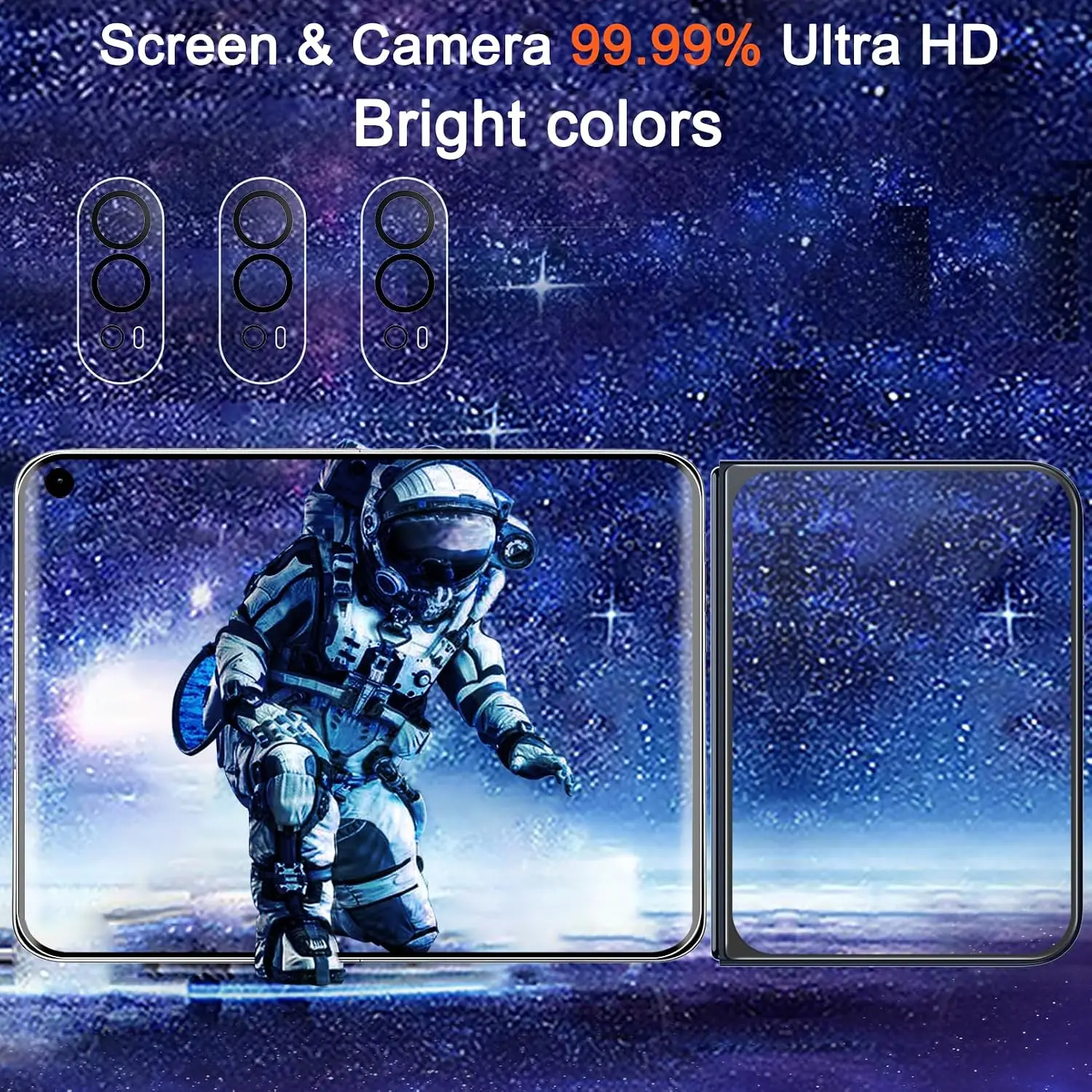 Premium Inner Screen and Camera Lens Protector Set - Tempered Glass Back with 9H Hardness