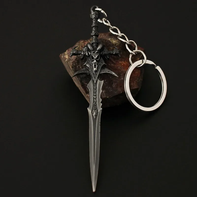 Cosplay Sword Cosplay Prop Laser Sword Cosplay Toy Game Keychains World of Warcraft Weapon Swords Frostmourne Mini Keychains