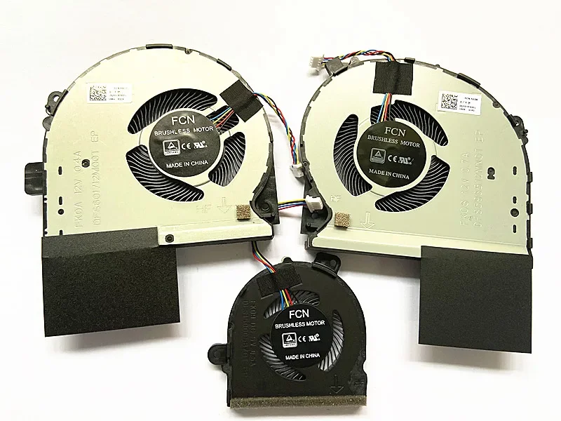 YAEHUYING Set Ventole Di Raffreddamento CPU+GPU Per Asus ROG Strix GL503/GL703 Serie, DFS2013121A0T DFS593512MN0T, 12V, 4 Pin - 3