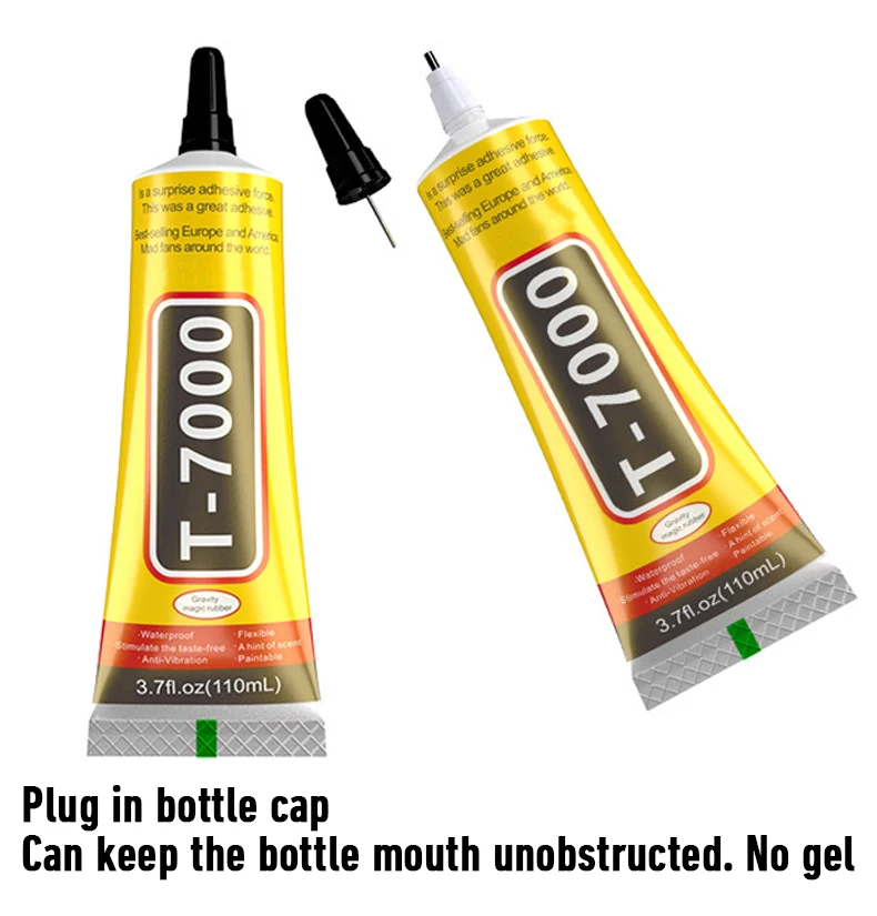 15/50/110ml T7000 Black Glue Safety Materials Epoxy Resin Repair Cell Phone Touch ScreerLiguid Glue Jewelry Craft Adhesive Glue 2