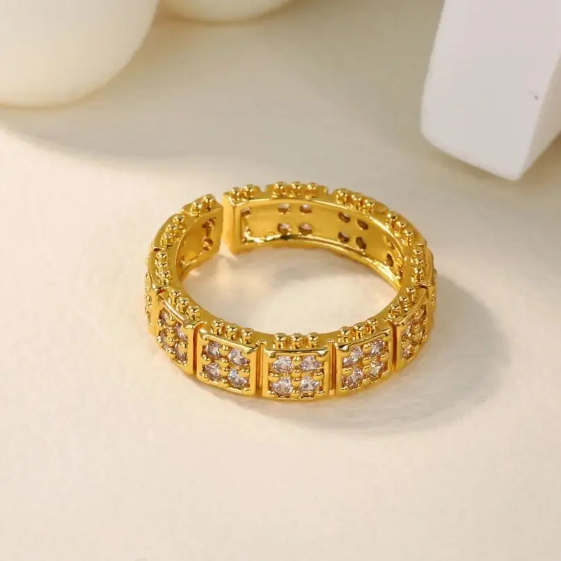 Zircon Joint Rings for Women Geometric Adjustable Ring