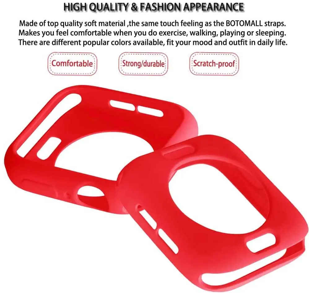 Premium Soft Silicone Protective Watch Bumper Case