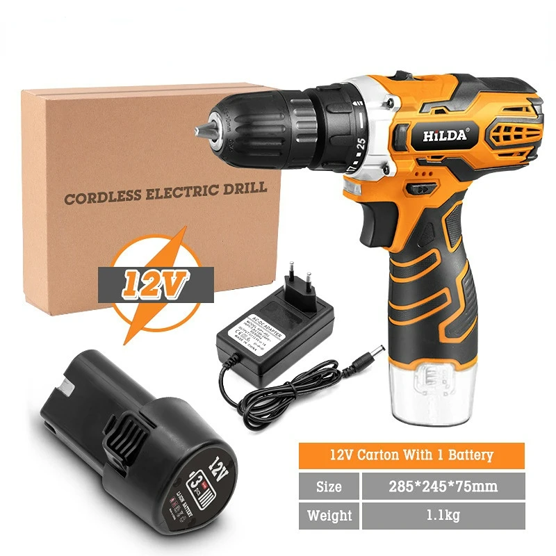 12V 16.8V 21V Cordless Drill Power Tools Wireless Drills Rechargeable Drill  Set for Electric Screwdriver Battery Driller Tool - AliExpress