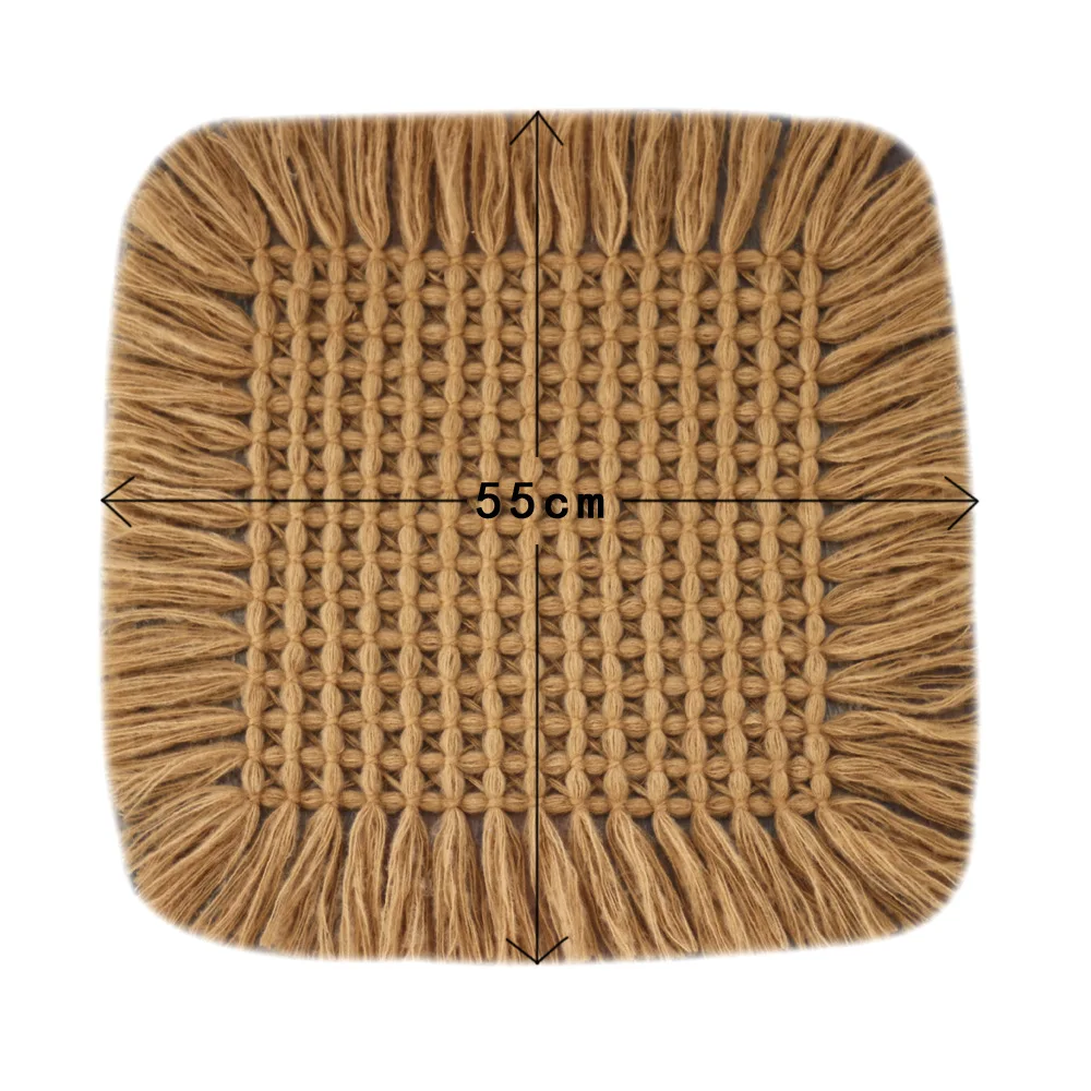 Mohair Hand-woven Blanket Newborn Baby Photography Props Square Petal Shape Decorative Background Pad Blanket Photoshoot Studio