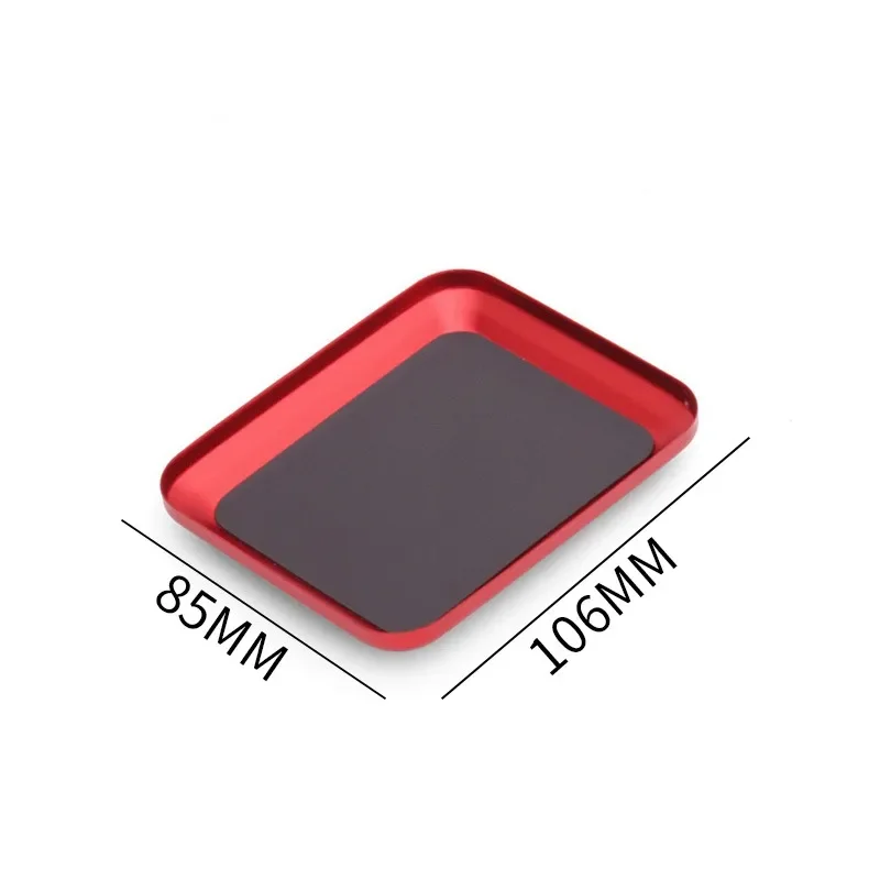 

2021 Magnetic Pad Mini Screw Plate Aluminum Screw Storage Box The Tray Screw Bits Box Mobile Repair Screw Mat