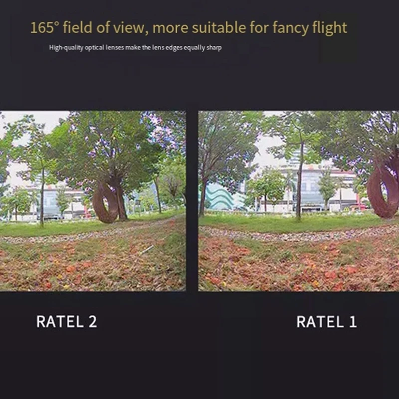 Caddx Ratel2 아날로그 카메라, 500MP 픽셀, 165 ° 시야각 트래버, FPV 다목적 편의 카메라