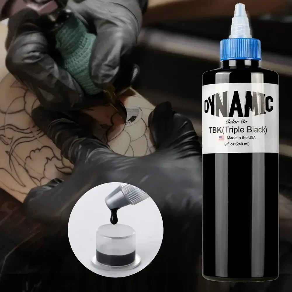 8OZ 240ML Dynamic Tattoo Ink Pigment Black Professional DIY Tattoo Pigment Permanent Body Art Supplies tattoo ink,tattoo ink pigment