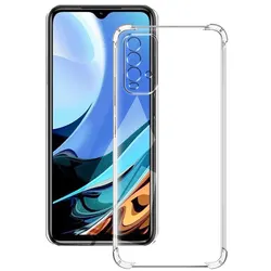 Shockproof Silicone Soft Clear Phone Case Cover - Redmi 9T (Shockproof Case)