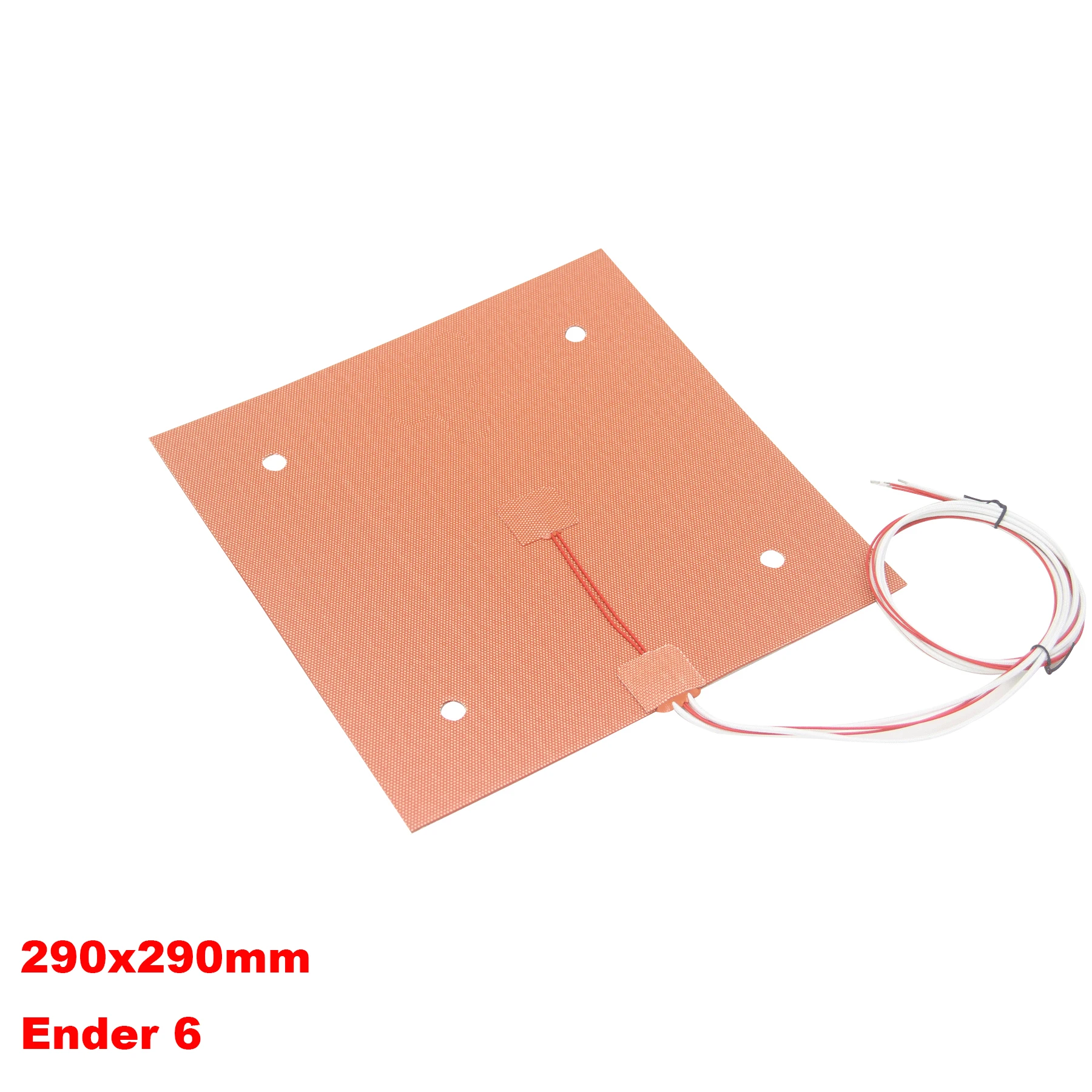 Silicone Heater 290mm x 290mm for Ender 6 3D Printer Build Plate