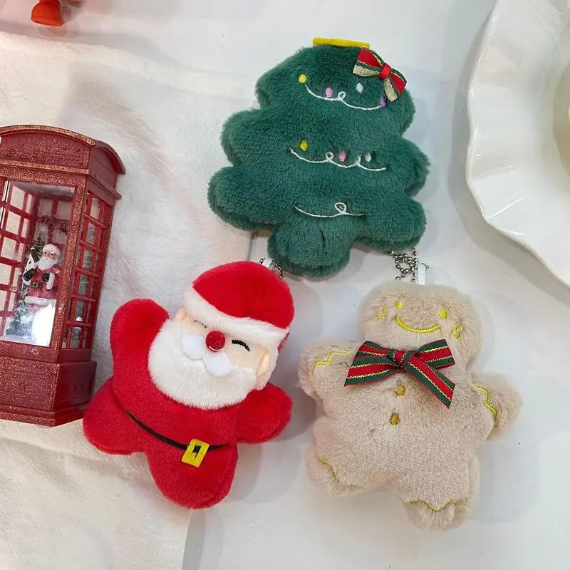 

Christmas Mini Stuffed Animals Cute Plushie Santa Claus Gingerbread Man Christmas Tree Stuffed Animal Small Christmas Tree