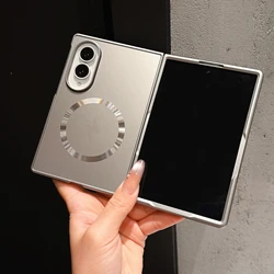 Ultra - Slim Metallic Magnetic Phone Case - Wide Shockproof, Magsafe - Compatible, Comfortable Grip, Wear - Resistant Cover - Galaxy Z Fold 8 Wide (GRAY)