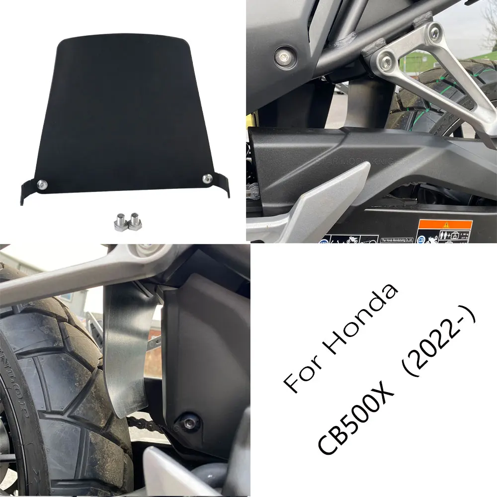 

Motorcycle Accessories Shock Shield Shockproof Cover Fender Mudguard Rear Tire Hugger For Honda CB500X CB 500 X 2022 2023 -