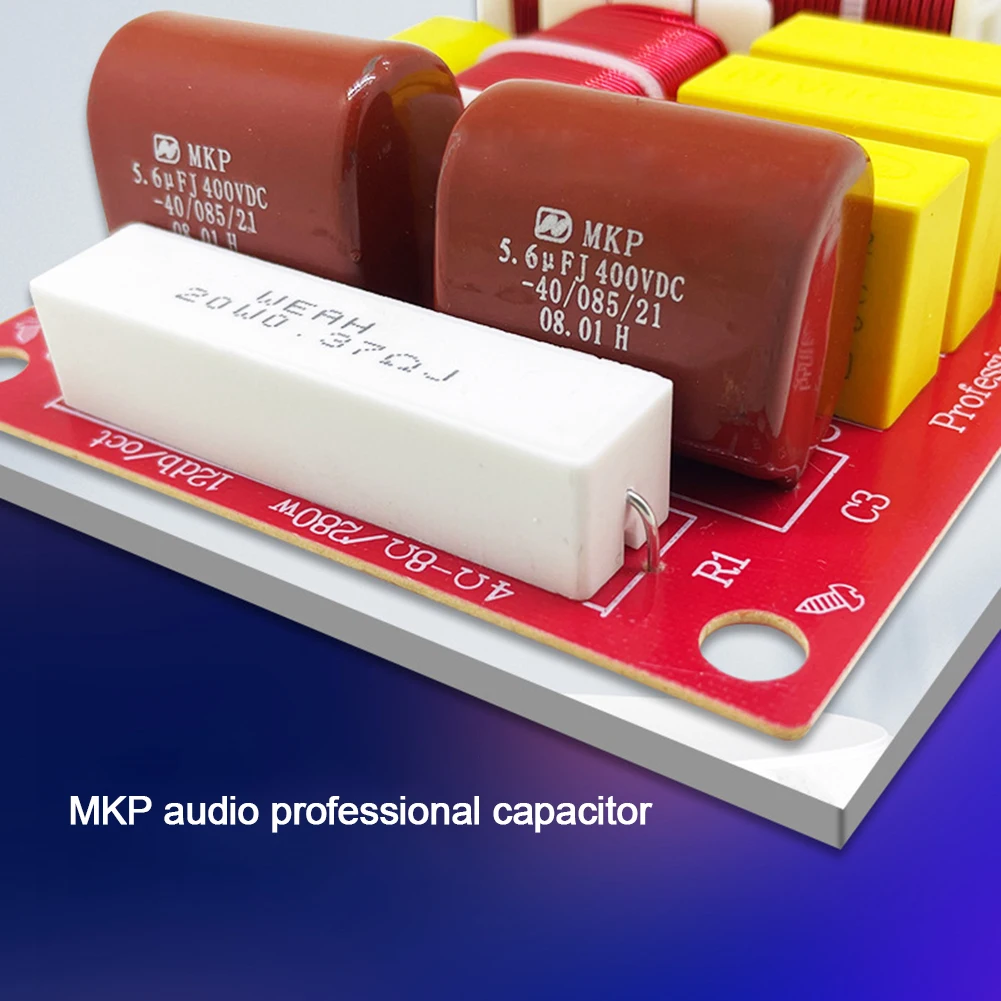 Audio Crossover 2 Way Speaker Frequency Divider Loudspeaker Crossover Circuit Boards Bass High Temperature Resistance Refit Module
