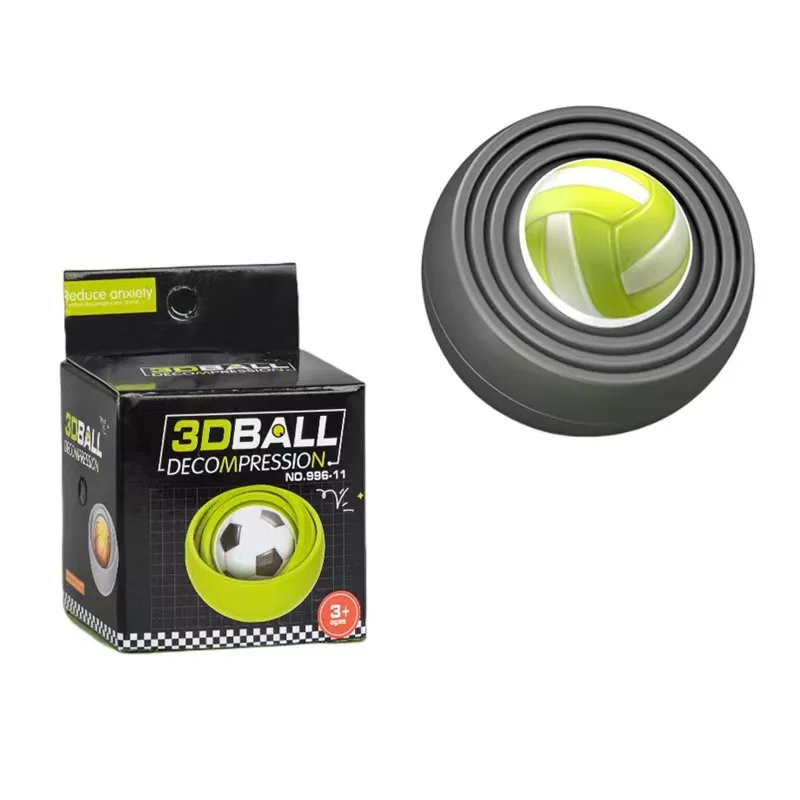 3D Ball toy Infinite Flipping Decompression Ball Fingertip Decompression Gyroscope Toy Puzzle Toy funny gift