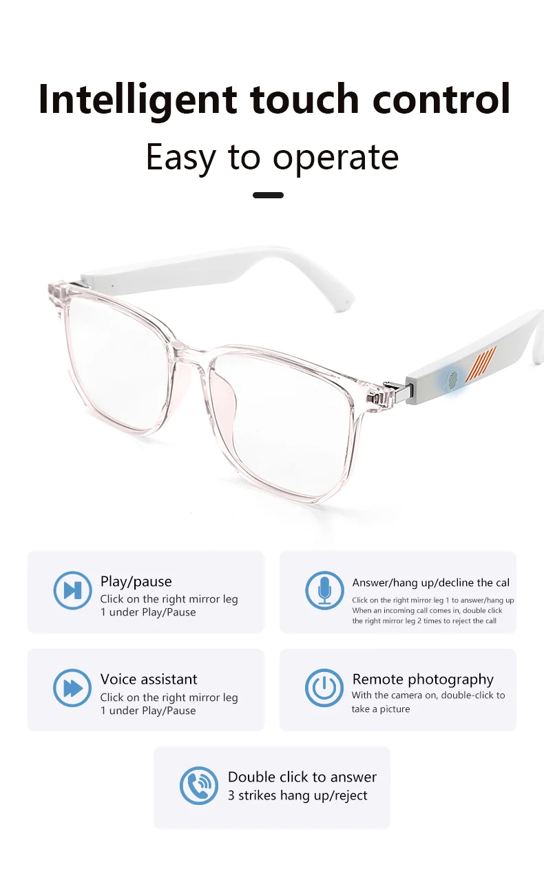 MX06/MZ06 Smart Glasses BT Sunglasses Earphone Outdoor Sports UV400 Polarized Anti Blue Light COLOR-Changing Lens IPX5