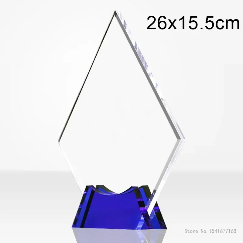 Customized Crystal Trophy, Color Printing as a Prize, Sports Movie Award, Delivery on a Commemorative, Home Decoration, 1Pc