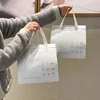 StoBag 10pcs Non-woven Insulation Bags Tote Fabric Portable for Cake Bread Drinks Package Keep Warm Cold Delivery Reusable Pouch 3