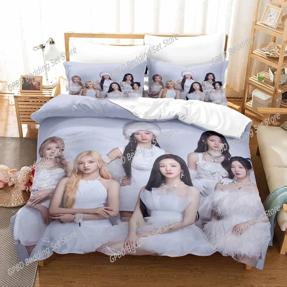 Kpop BABYMONSTER Bedding Set Duvet Cover Bed Set Quilt Cover Pillowcase Comforter king Queen Size Boys Adult Bedding Set 4