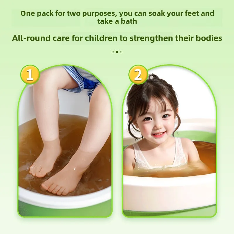 Natural Herbal Bath Soak for Kids &ndash; Made with Mugwort and Honeysuckle Powder Gentle Formula for Digestive Health and Relaxation