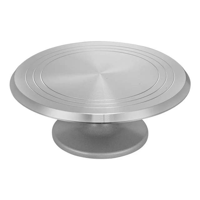 Rotating Cake Turntable Aluminium Alloy 10 Inch Revolving Cake Decorating  Stand for Pastries Cupcakes and Cake Decorations - AliExpress