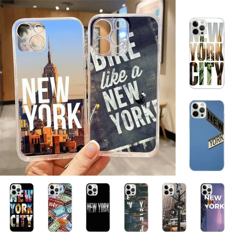 Custodia Per Telefono Nyc New York City Per Iphone 7 8 Plus X Xr Xs 11 12 13 Se2020 Mini Iphone Mobile 14 Pro Max Case