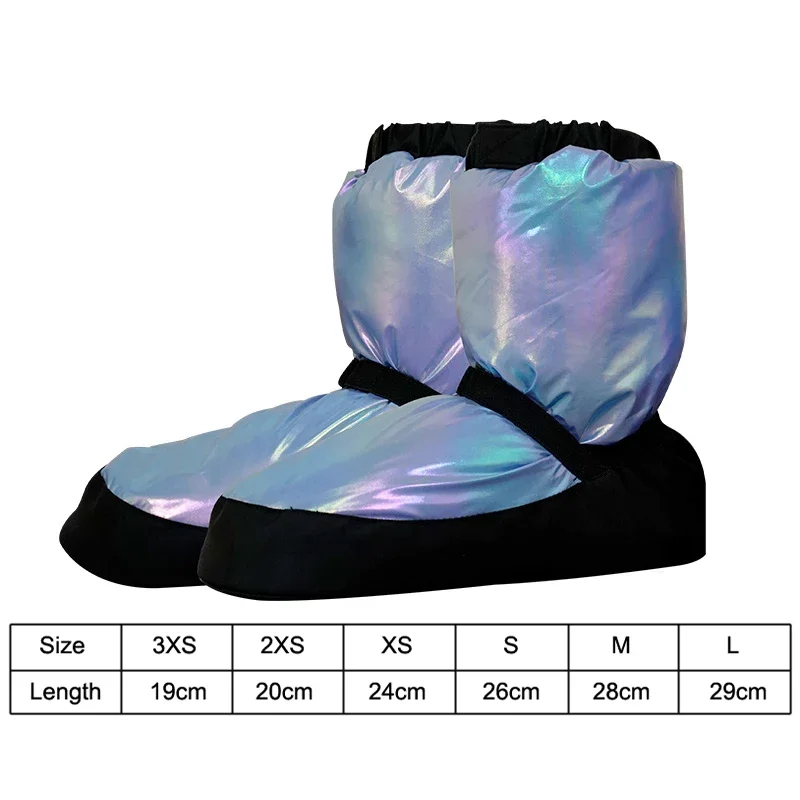 KAISUN Botte de Ballet, Femme Bottines D'échauffement Chaussure de Danse, Bottes de Ballet Chaudes, Bottes d'hiver, Chaussures D'entraînement(Blau,S(36-38