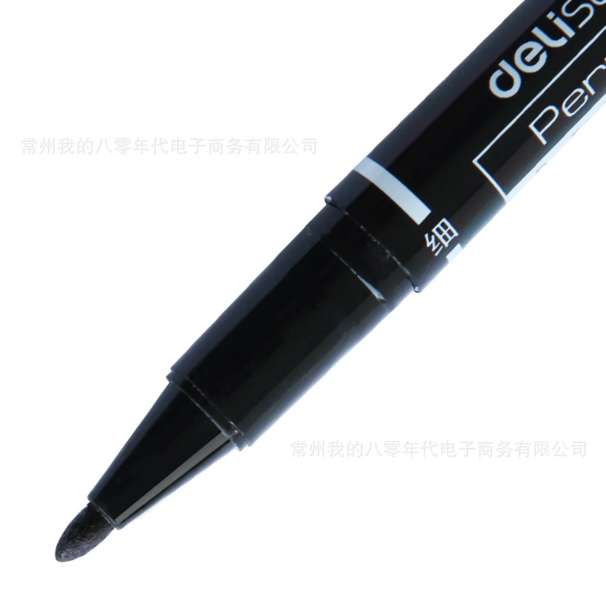 Permanent Marker 1/3pcs/set Twin Tip Permanent Markers Fine Point Black Blue Red Ink 0.5mm-1mm Paper CD Glass Fabric Paint Marking