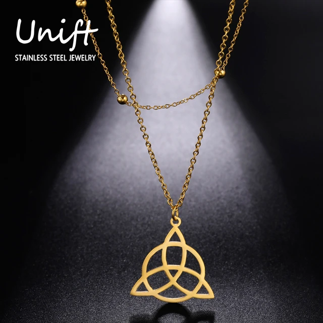 Amazon.com: POPLYKE Celtic Triquetra Knot Triangle Necklace for Women  Sterling Silver Blue Opal Irish Pendant Jewelry Gifts for Teen Girls Friend  Birthday Christmas (Blue-Triangle Necklace) : Clothing, Shoes & Jewelry