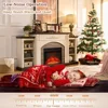 72" Fireplace TV Stand for TVs Up To 80 Inch 23'' Fireplace Insert Heater W/ LED Flame Fireplaces 5