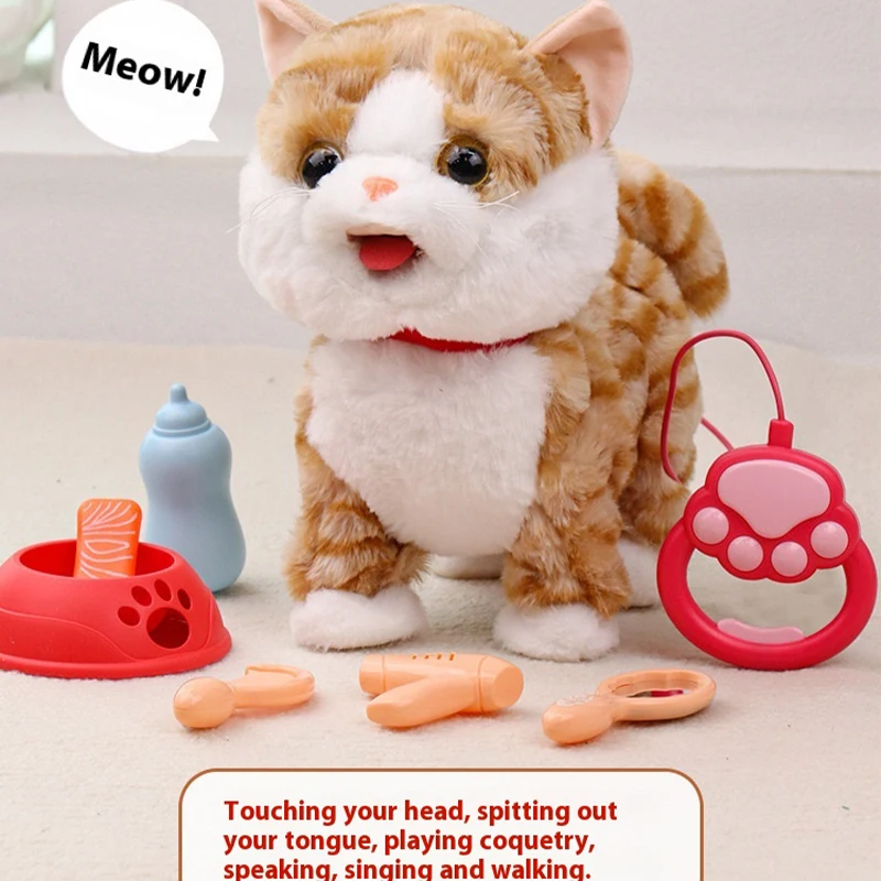 Children'S Gift Plush Toy Licking Dog Intelligent Repeating Machine Dog Simulation Can Walk Walk And Bark Electronic Dog Toy 5