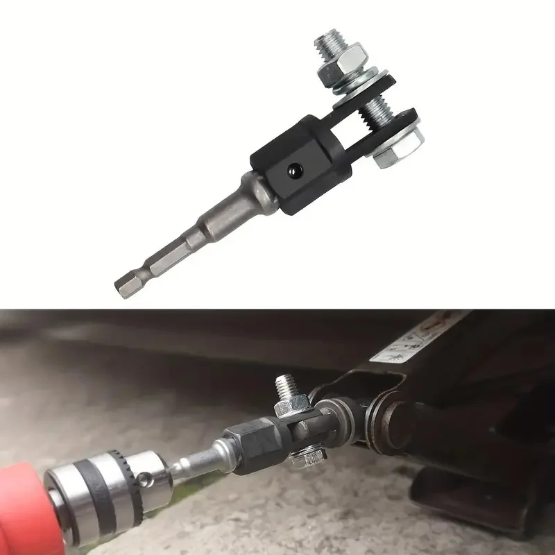 Scissor Jack Adapter Tool 1/2 Inch Drive Impact Wrench Chrome Vanadium Steel Adapter Steel Ball Joint Rod