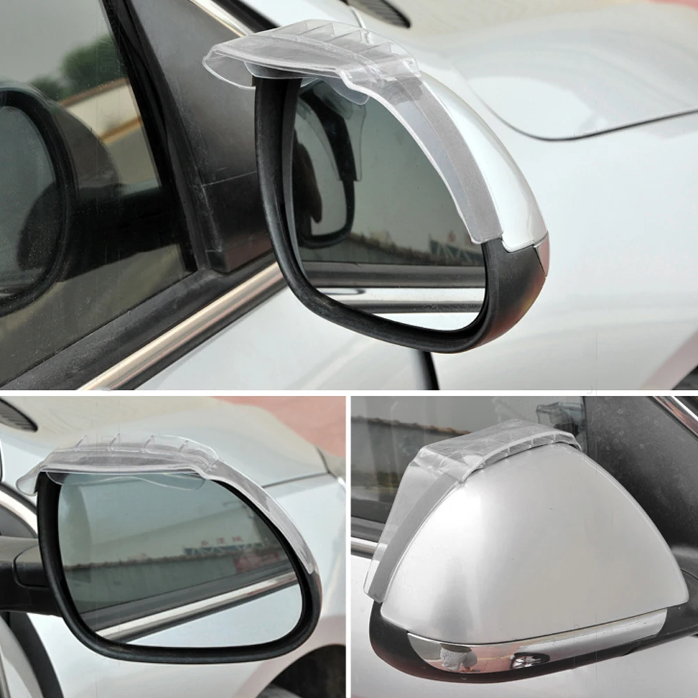 Air Drying Style Universal Car Rear View Mirror Rain Cover Sun Visor Eyebrow Side View Mirror Rain Guard Auto Protection 2PCS rearview mirror rain shield rearview mirror rain eyebrow car rearview mirror visor rearview mirror rain guard rearview mirror visor