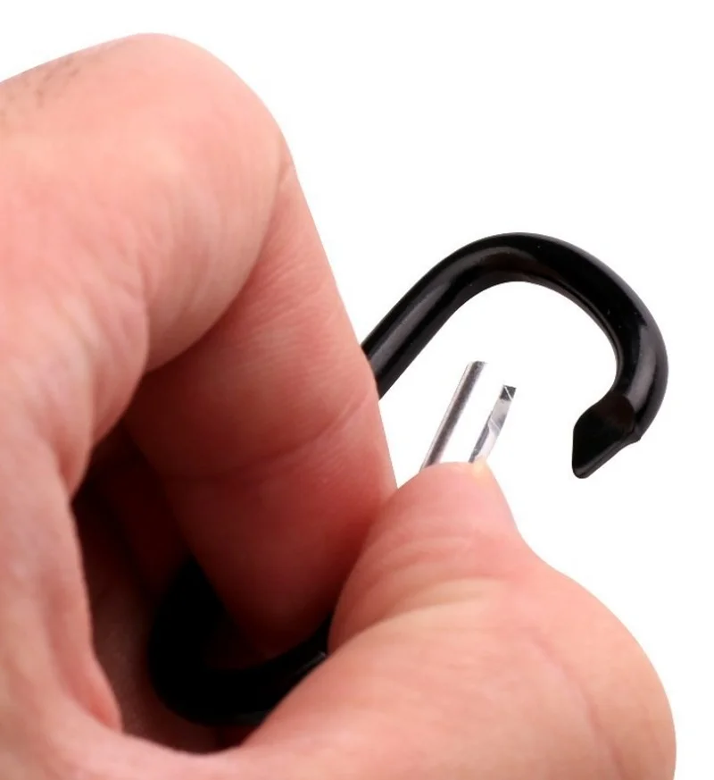 5PCS Outdoor D-shaped Carabiner for Travel Camping Mountaineering for climbing carabiner