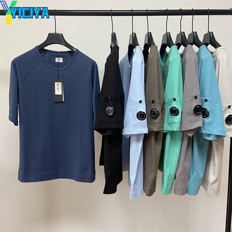 

YICIYA T-shirts CP brand Luxury tops New Street Couple Loose Round Neck Cotton Short-sleeved T Youth Trendy Brand Men's Clothing