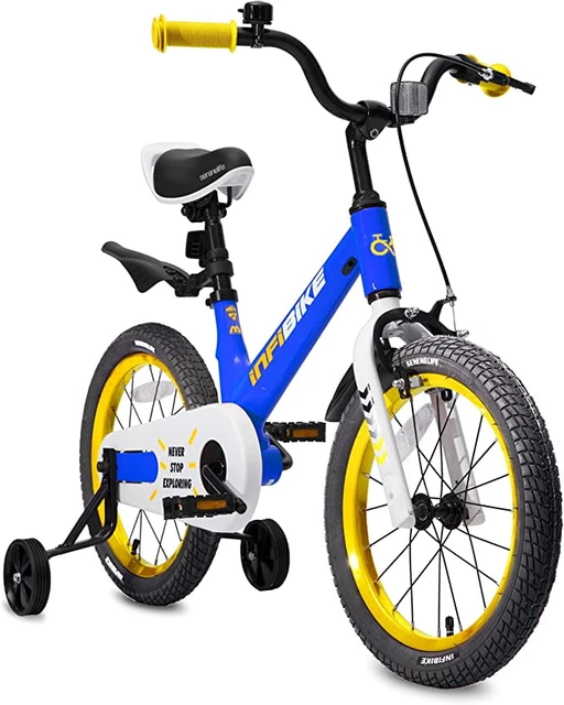 INFANS Kids Bike 14 16 18 Inch with 95% Assembled, Adjustable Seat, Balance  or Training Wheels, Coaster Brake, Toddler Children Bicycle for 4 to 8