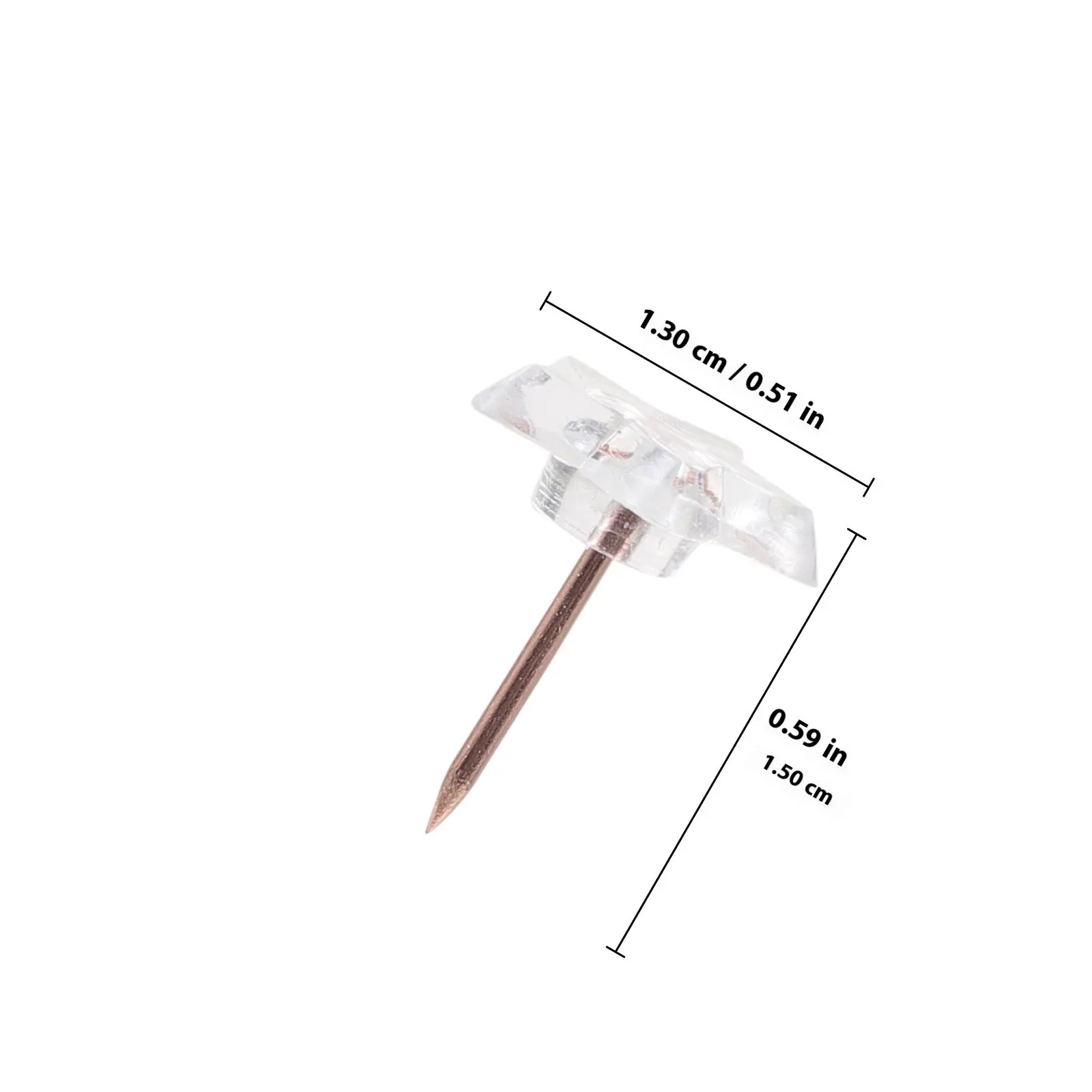 100Pcs 투명한 별 모양의 압정 플라스틱 푸시 핀 게시판지도 사진 벽을위한 창조적 장식 드로잉 핀