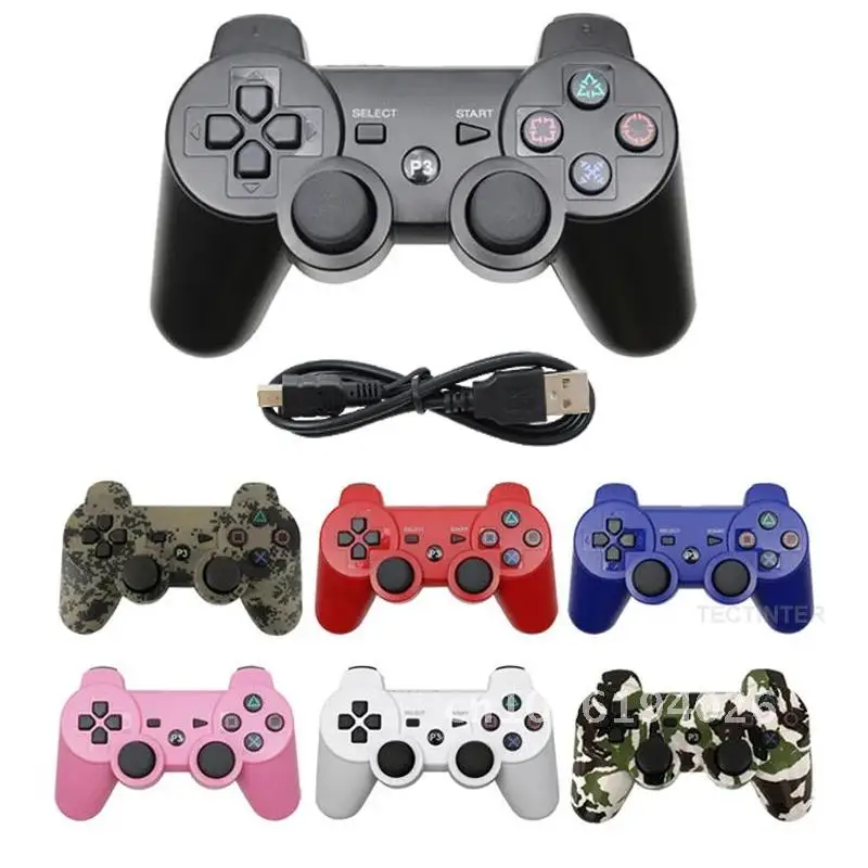 

Controller for PS3 PC Game with Bluetooth Support for PlayStation 3 Joystick Console Built-in Vibration Gamepad