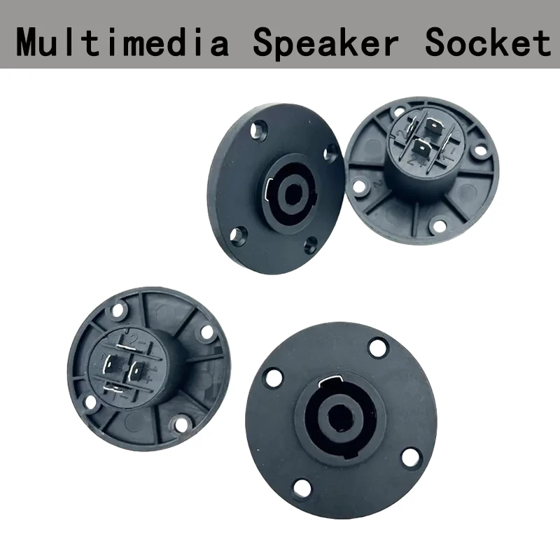 4/10/20 ชิ้นซ็อกเก็ตเมาท์แผงเสียง - ขั้วต่อลำโพง 4 ขั้วพร้อมการออกแบบล็อคแบบบิด 1