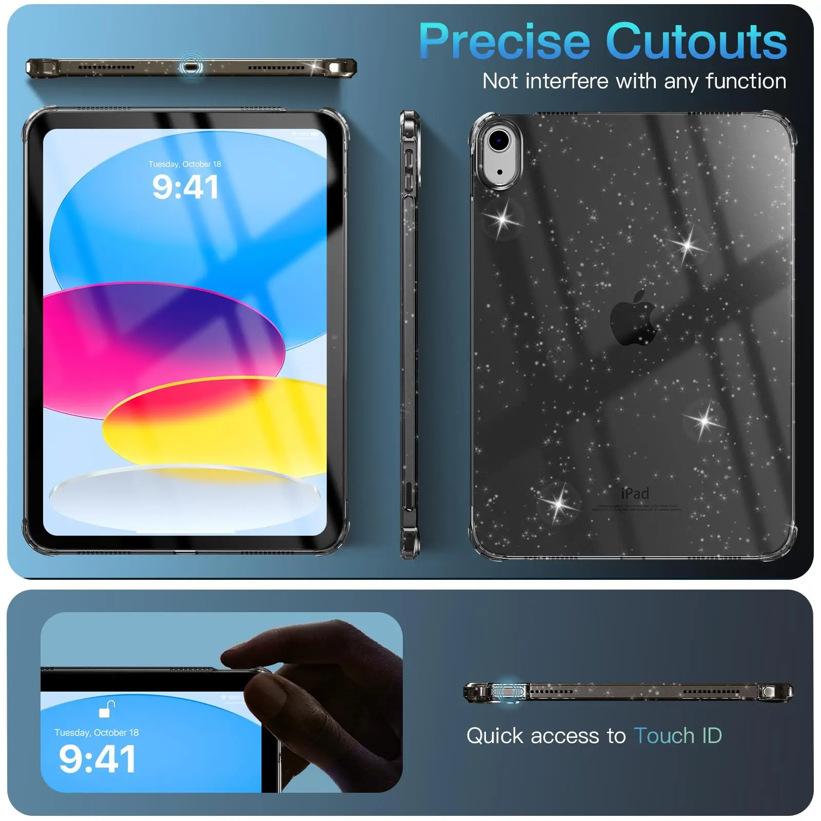 Shimmering Glitter TPU Soft Silicone Case