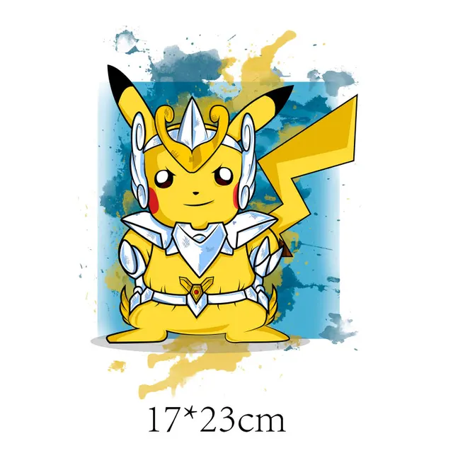 Compre Desenhar pikachu pikachu desenho ferro em remendos de transferência  para roupas infantis diy emblema lavável adesivos apliques em roupas  imprensa térmica barato - preço, frete grátis, avaliações reais com fotos —  Joom