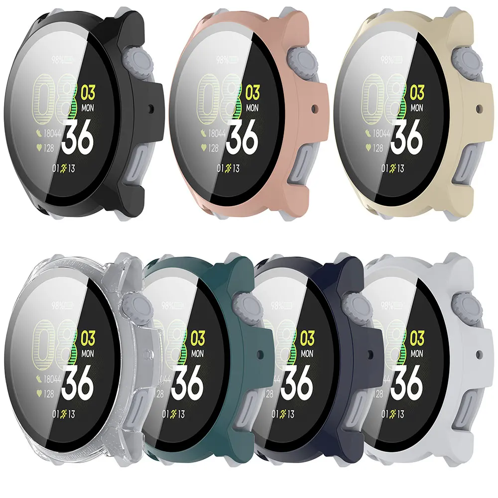Durable Glass Screen Protector and Frame Case for Smartwatches – Tempered Glass Protective Bumper Cover