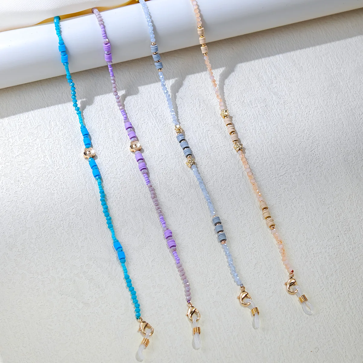 

Bohemian Glass Bead Chains Ropes Colored Beaded Handmade Sunglasses Strap