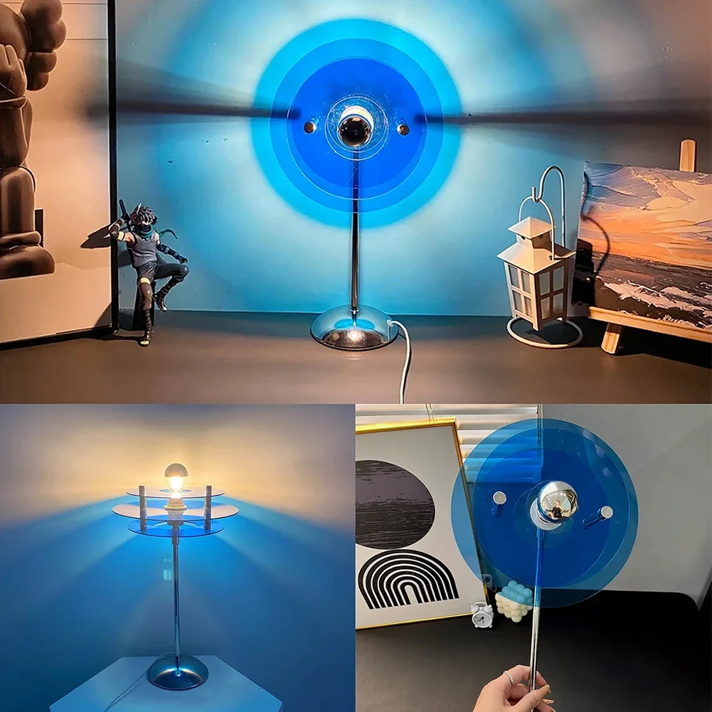 USB Table Lamp Romantic Love Projector Lamp with On/off Switch Shadow Desk Lamp For Photography Home Bedroom Party Decoration