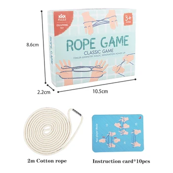 Classic Traditional Flip Rope Game Children's Innovative Ability Enlightenment Educational Toys Fun Interactive Rope Game 1
